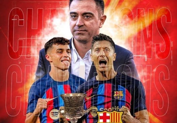 برشلونة بطلاً للسوبر الإسباني