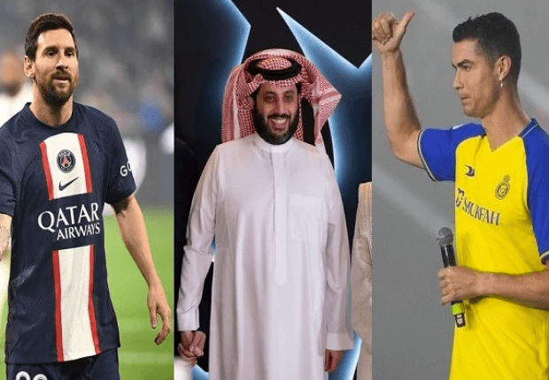 رونالدو و تركي ال الشيخ و ميسي !