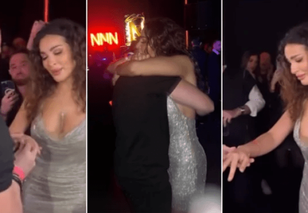 شاهد خطوبة نادين نجيم أثناء عيد ميلادها