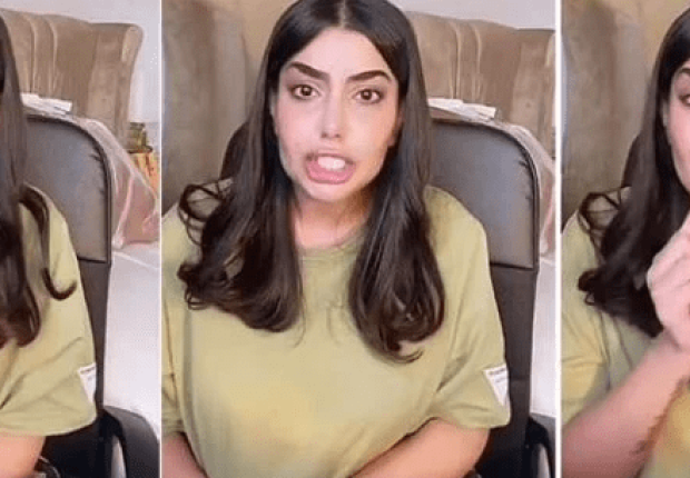 الشابة السعودية ريما العنزي تنهار بالبكاء بسبب  اتهامها بتقليد جورجينا