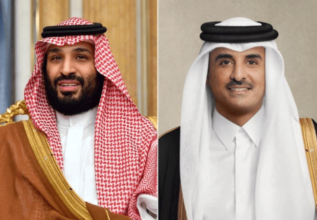 ولي العهد السعودي و أمير قطر
