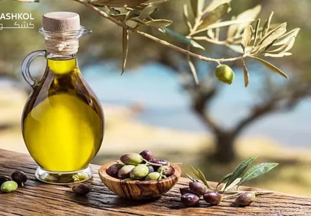 شرب زيت الزيتون على الريق