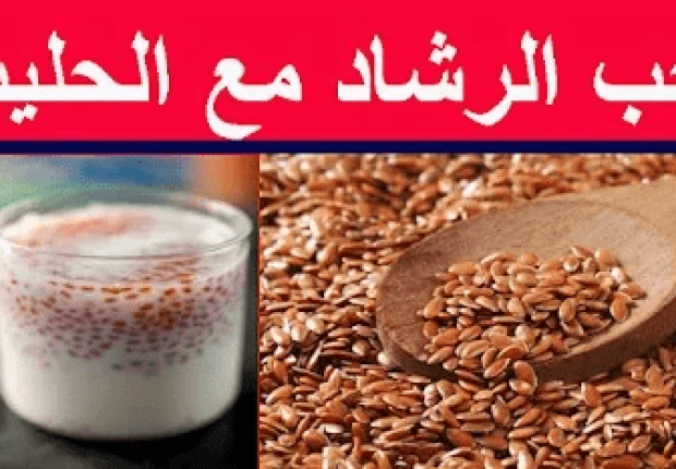 حب الرشاد مع الحليب