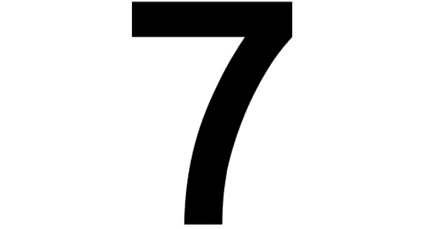 لماذا رقم 7 مميز ؟